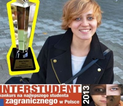 Studentka UAM laureatką konkursu Interstudent 2013