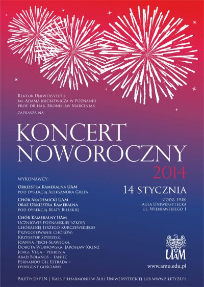 Plakat - Koncert Noworoczny 2014