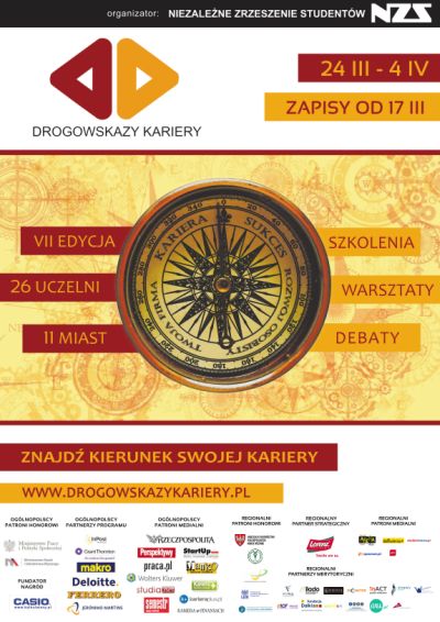 7 edycję Drogowskazów Kariery plakat