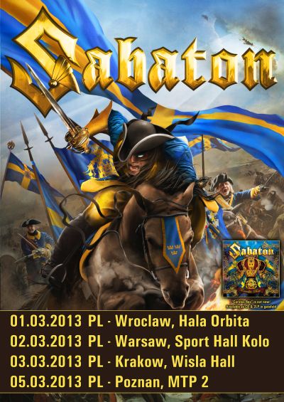 plakat Sabaton Poznań