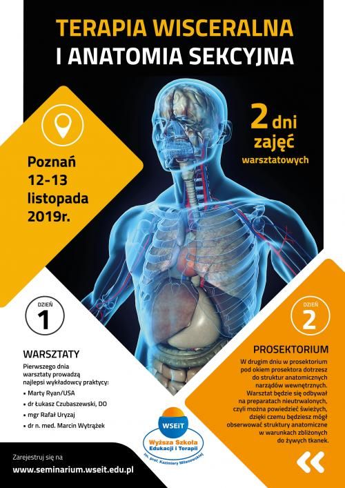 WSEiT w Poznaniu organizuje seminarium Terapia wisceralna i anatomia sekcyjna